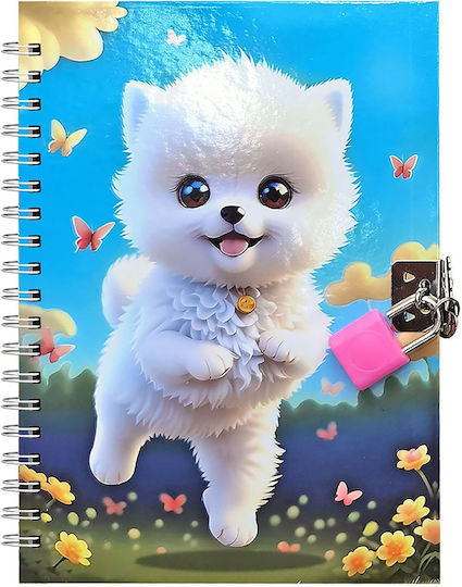Justnote Notebook 48 Sheets with Padlock (Μiscellaneous Designs/Colors)