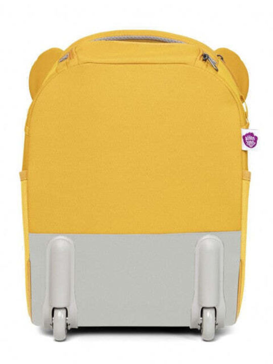 Affenzahn Timmy Tiger Children's Cabin Travel Suitcase Fabric Yellow with 2 Wheels Height 40cm AFZ-TRL001