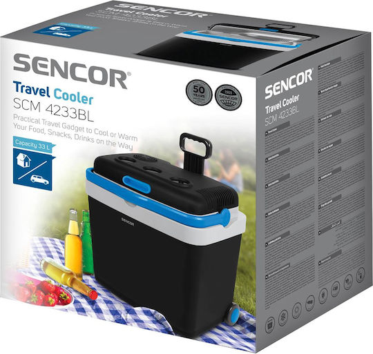 Sencor Φορητό Ψυγείο 33lt 12V / 230V Μαύρο