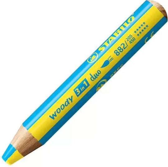 Stabilo Woody 3in1 Crayons 10 Pcs Sharpener 880/10-2