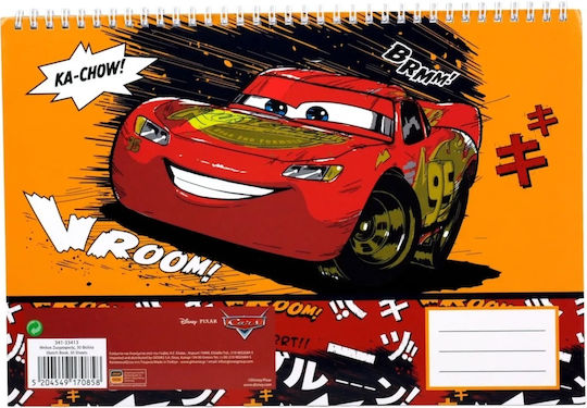 Gim Блок За Рисуване А4 30 Листа Cars Roaring 341-33413