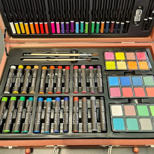 Set de Colorat Lemn 38x23.5cm 129buc