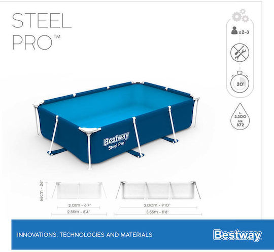 Bestway Rectangular Pool Cover 300x201cm 1pcs