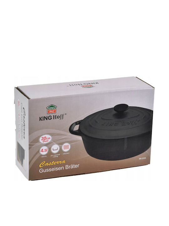 KING Hoff Deep Pot made of Cast Iron 3.9lt / 28cm