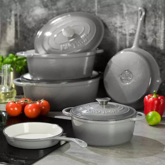 KING Hoff Deep Pot made of Cast Iron 6.2lt / 33cm