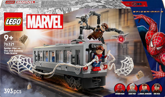 LEGO Super Heroes Spiderman vs Doc Ock Subway Train Scene for Ages 9+ 393 Pieces