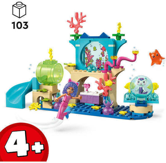 LEGO Gabby's Dollhouse Mermaid Gabby's Aquarium Adventure for 4+ Years 263 Pieces