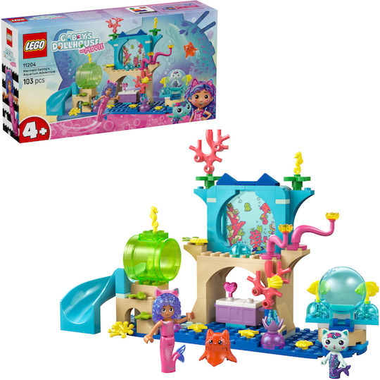 LEGO Gabby's Dollhouse Mermaid Gabby's Aquarium Adventure for 4+ Years 263 Pieces