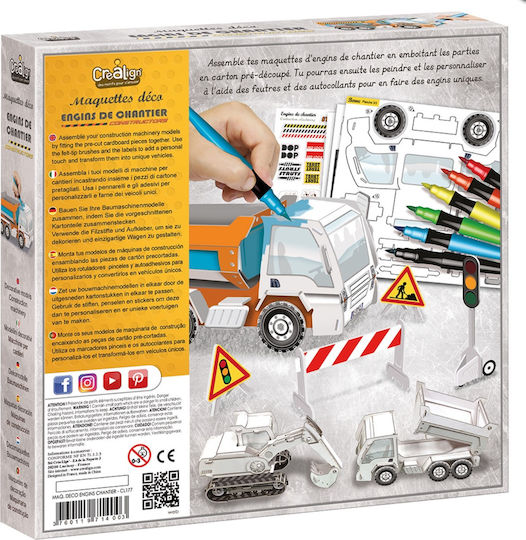 Crealign Paper Construction Toy Vehicles for Children 6+ years old+ Years