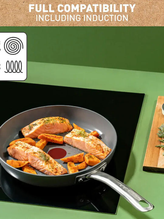 Tefal RENEW+ Τηγάνι από Αλουμίνιο με Κεραμική Επίστρωση 30cm