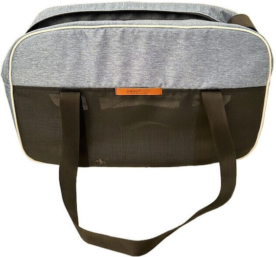 Woofmoda Waterproof Dog/Cat Carrying Gray Shoulder Bag for 8kg Pets L57xW34xH23cm