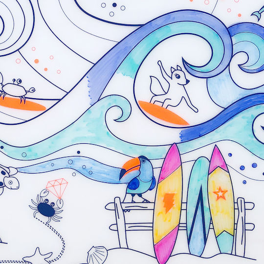 Σουπλά Σιλικόνης Ζωγραφική Artiste Surf Super Petit Matsurf005