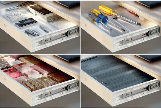 Ergo Office Plastic Sertar de birou Alb