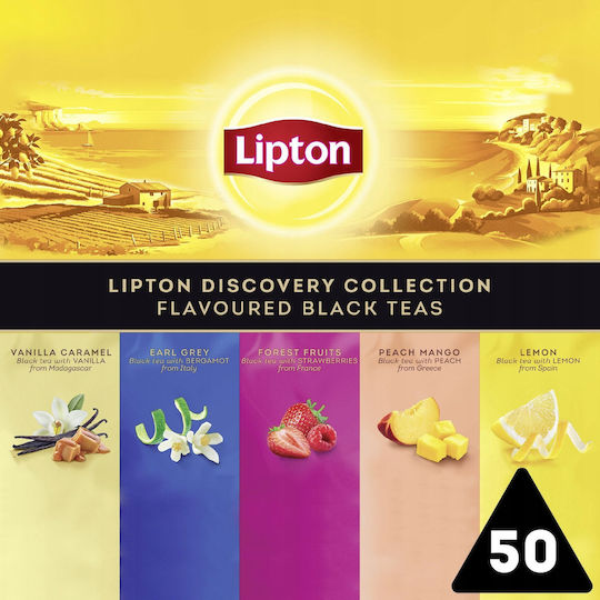 Lipton Чай Комплект Разнообразие 5x10 Пирамиди