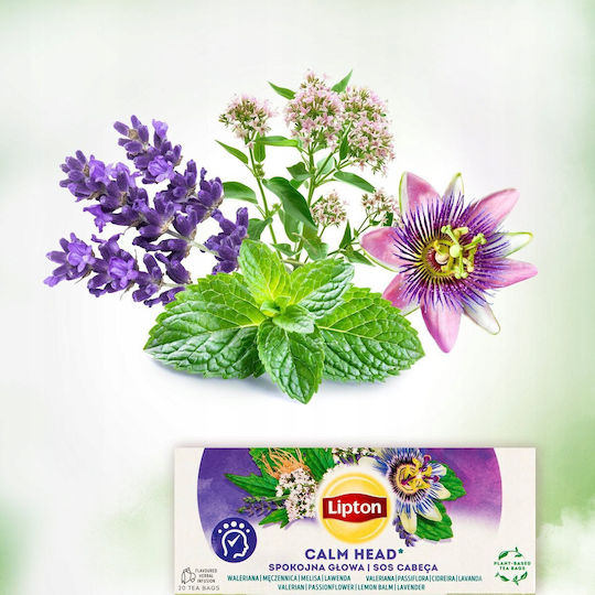 Lipton Билков Чай Calm Mind 20 Чайни Пакетчета