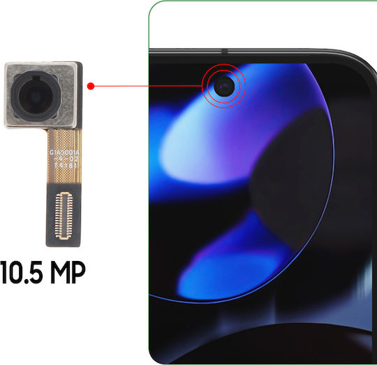 Relife Frontkamera Google Pixel 9 10.5mp Objektiv Selfie Grau