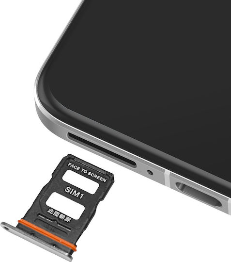 Clappio Tavă De Înlocuire Dual Nano Sim Xiaomi 14 Ultra Albă