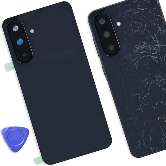 Clappio Ersatzabdeckung Batterie Samsung Galaxy A36 Integrierter Kleber Dunkelblau