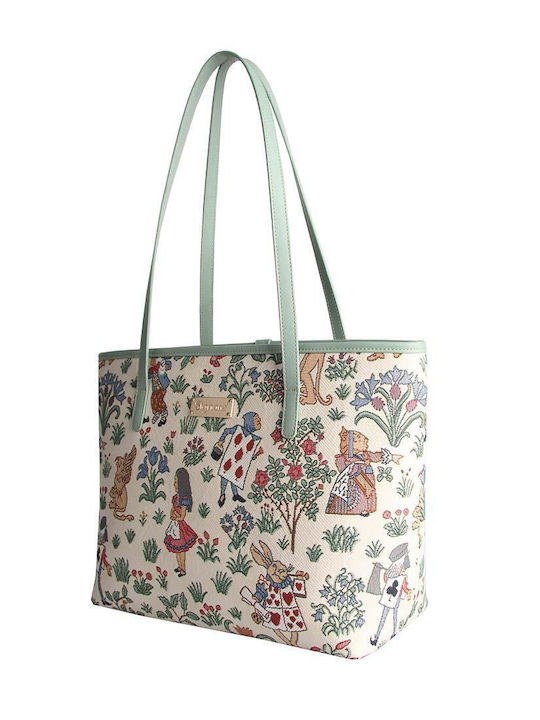 Alice In Wonderland Women's Bag Tote Handbag Multicolour