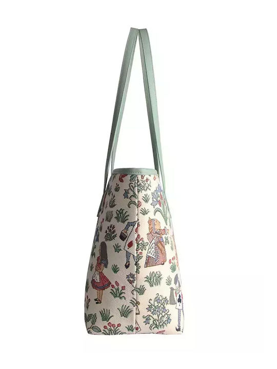 Alice In Wonderland Women's Bag Tote Handbag Multicolour