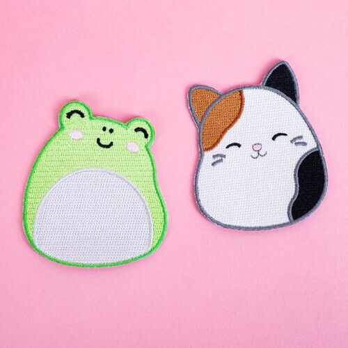 Fizz Squishmallows Cam & Wendy Iron On Badges Cdu 350123