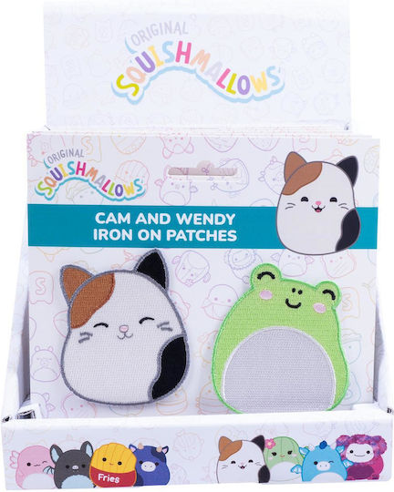 Fizz Squishmallows Cam & Wendy Iron On Badges Cdu 350123