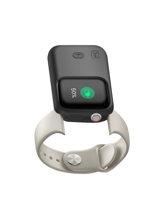 3mk Induktionsakku-Hülle Apple Watch 44mm 45mm Silikon 15h Batterielaufzeit Schwarze 3mk Induktionsakku-Hülle Apple Watch 44mm 45mm Silikon 15h Batterielaufzeit Schwarze