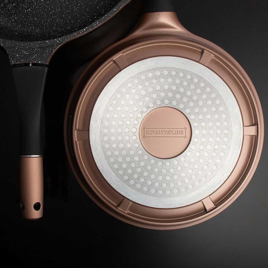 Royalty Line Copper Σετ Μαγειρικά Σκεύη από Χυτό Αλουμίνιο Copper με Επίστρωση από Πέτρα 6τμχ