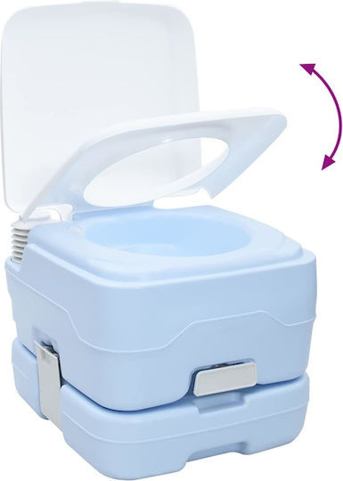 vidaXL Toilet Set 2 pcs Blue and White