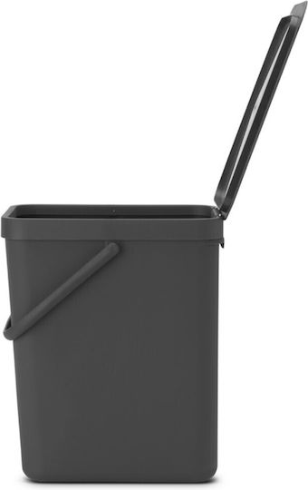 Brabantia Coș Sort & Go De Gunoi Din Plastic Gri 25lt
