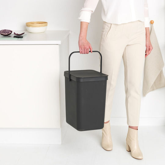 Brabantia Coș Sort & Go De Gunoi Din Plastic Gri 25lt