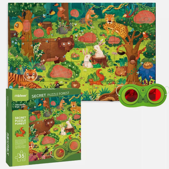 Kinderpuzzle Secret Forest für 3+ Jahre alt+ Jahre 35pcs MiDeer