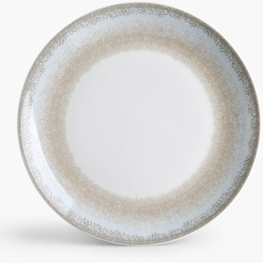 Ionia Apeiron Plate Shallow made of Porcelain Beige with Diameter 27cm