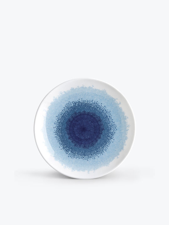 Ionia Apeiron Plate Desert made of Porcelain Blue with Diameter 20.5cm