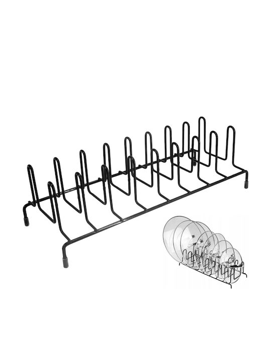Πιατοθήκη Ντουλαπιού Inox 14x10x3.5εκ. Μαύρο