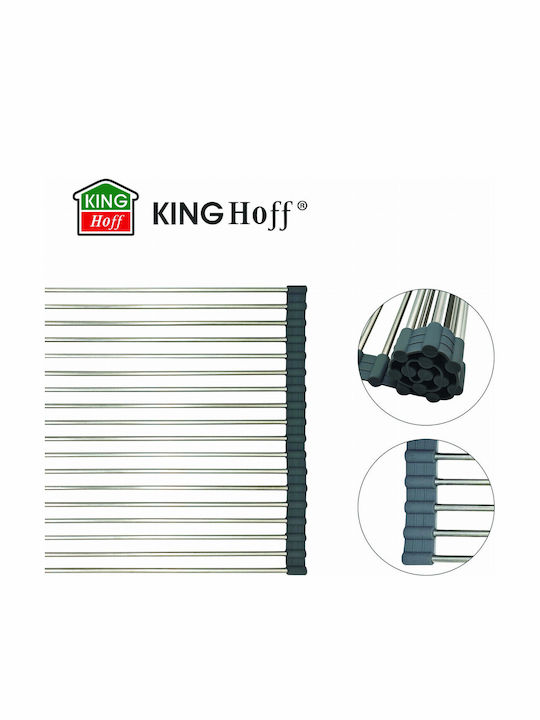 KING Hoff Sink Rack Inox Grey 45x32cm