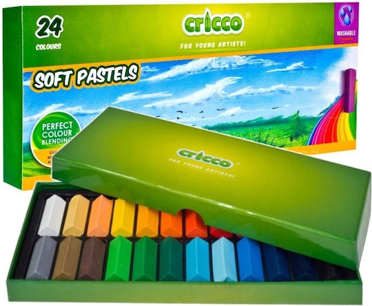 Cricco Σετ Κηρομπογιές με 24 Χρώματα