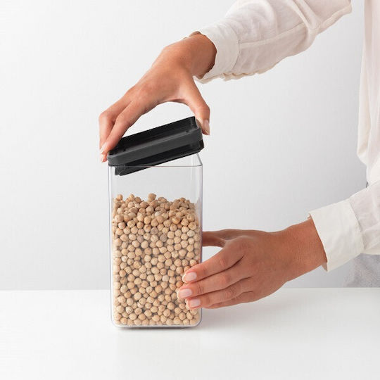 Brabantia General Use Vase with Plastic Lid Black 1600ml