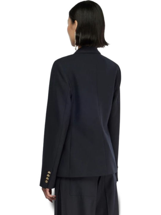 Semicouture Damen Blazer Navy Blue