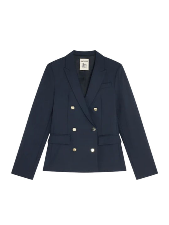 Semicouture Damen Blazer Navy Blue