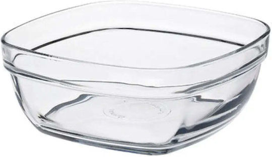 Homestyle Lys Bol de Servire Pătrat Sticlă Transparent 14x14cm 6buc