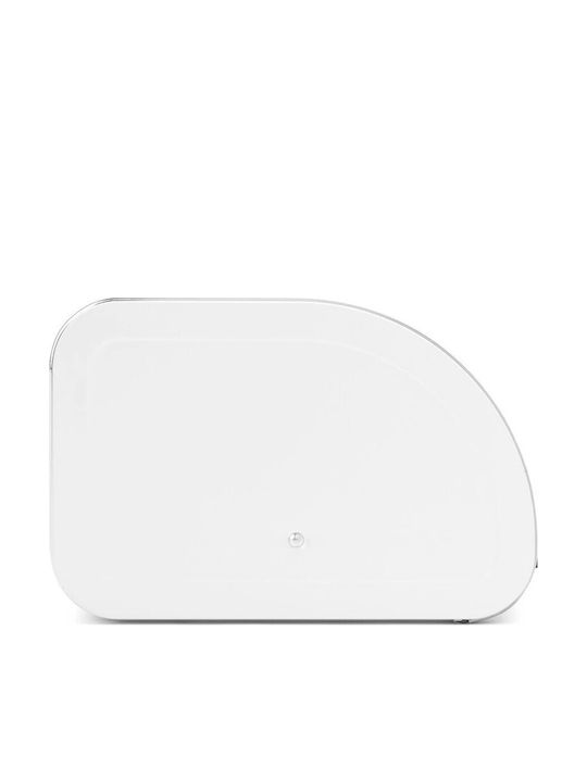 Brabantia Roll Top Bread Box Inox White 44.5cm