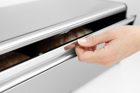 Brabantia Fall Front Хлябохранилище Inox Сребрист 46.5x46.5x18.7см