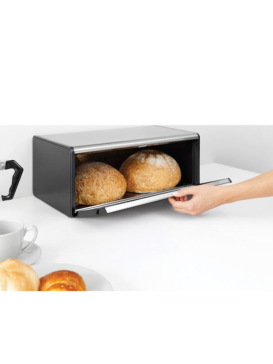 Brabantia Fall Front Кутия за хляб Inox Сребриста 46.5см