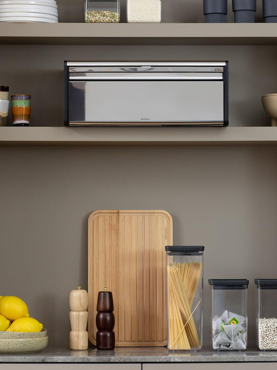 Brabantia Fall Front Кутия за хляб Inox Сребриста 46.5см