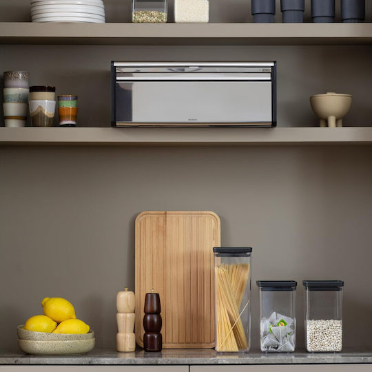 Brabantia Fall Front Хлябохранилище Inox Сребрист 46.5x46.5x18.7см