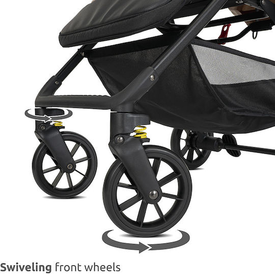 Lorelli Noir Baby Stroller Suitable for Newborn Gray