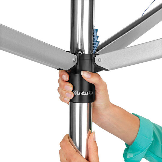 Brabantia Πτυσσόμενη Απλώστρα Δαπέδου από Μέταλλο με Μήκος Απλώματος 50m Brabantia Πτυσσόμενη Απλώστρα Δαπέδου από Μέταλλο με Μήκος Απλώματος 50m
