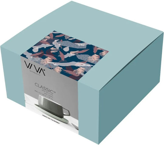 Viva Ella Classic Чаша Чай от Порцелан Сив 250мл