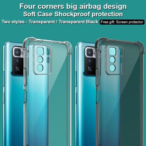 Imak Shockproof Back Cover Σιλικόνης Διάφανο (Poco X3 GT)